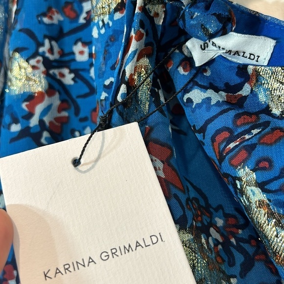 Revolve KARINA GRIMALDI Diana Print Mini In Azul Garden Azfl In Multi small new - Picture 4 of 6